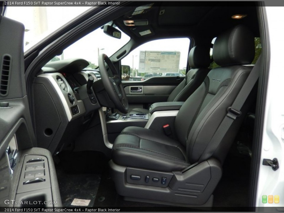 Raptor Black Interior Front Seat for the 2014 Ford F150 SVT Raptor SuperCrew 4x4 #95081460