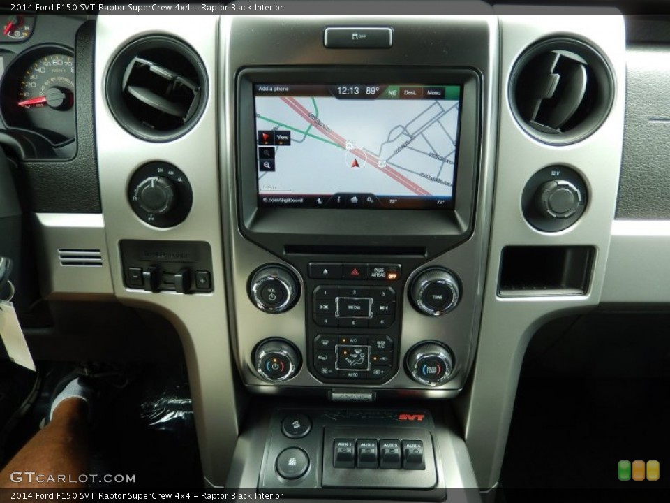 Raptor Black Interior Controls for the 2014 Ford F150 SVT Raptor SuperCrew 4x4 #95081574