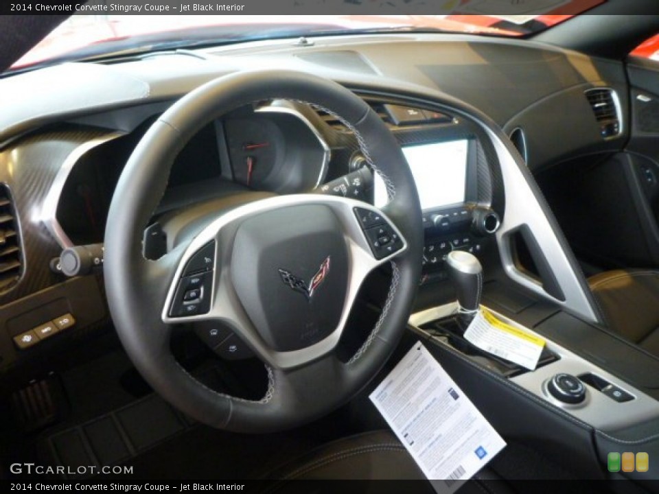 Jet Black Interior Dashboard for the 2014 Chevrolet Corvette Stingray Coupe #95084427