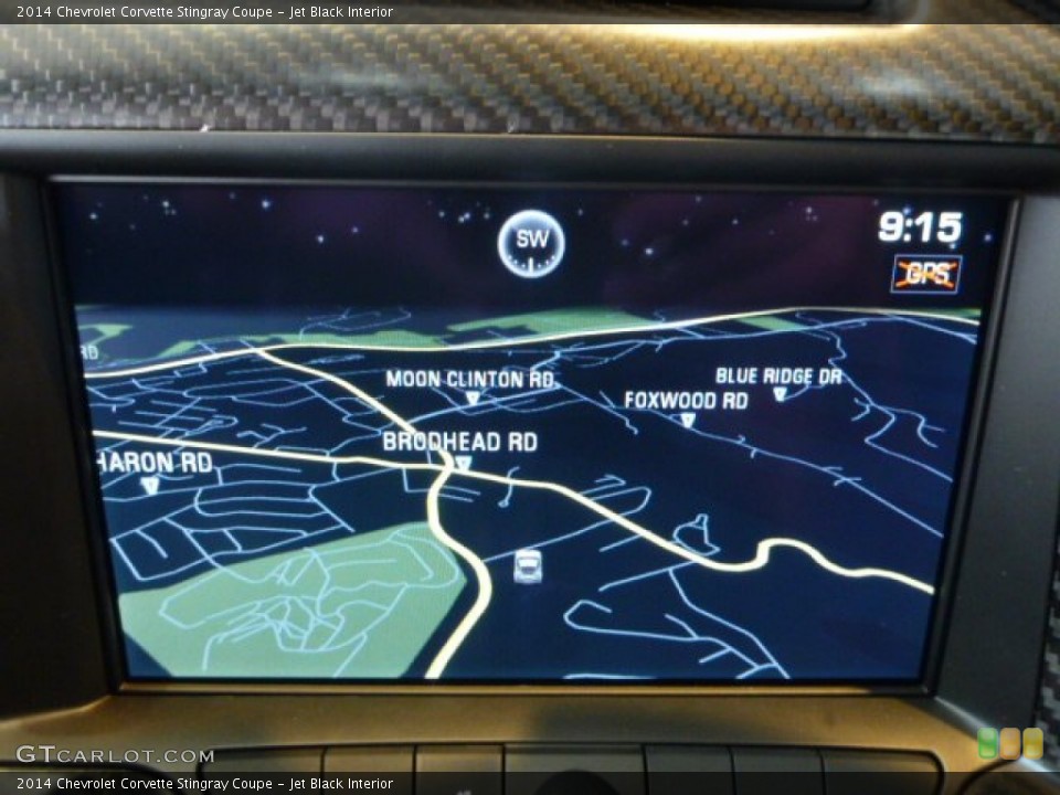 Jet Black Interior Navigation for the 2014 Chevrolet Corvette Stingray Coupe #95084534