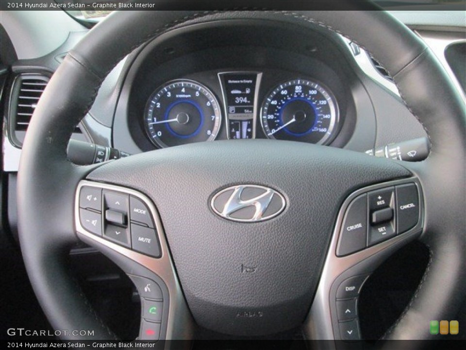 Graphite Black Interior Steering Wheel for the 2014 Hyundai Azera Sedan #95084547