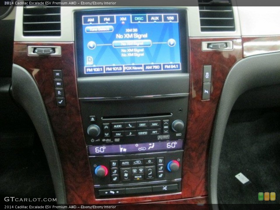 Ebony/Ebony Interior Controls for the 2014 Cadillac Escalade ESV Premium AWD #95091081