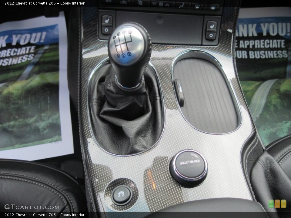 Ebony Interior Transmission for the 2012 Chevrolet Corvette Z06 #95117435