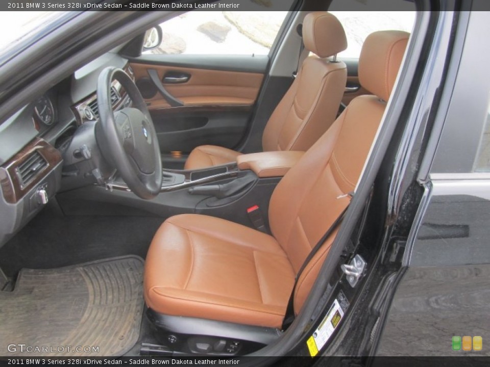 Saddle Brown Dakota Leather Interior Photo for the 2011 BMW 3 Series 328i xDrive Sedan #95119133