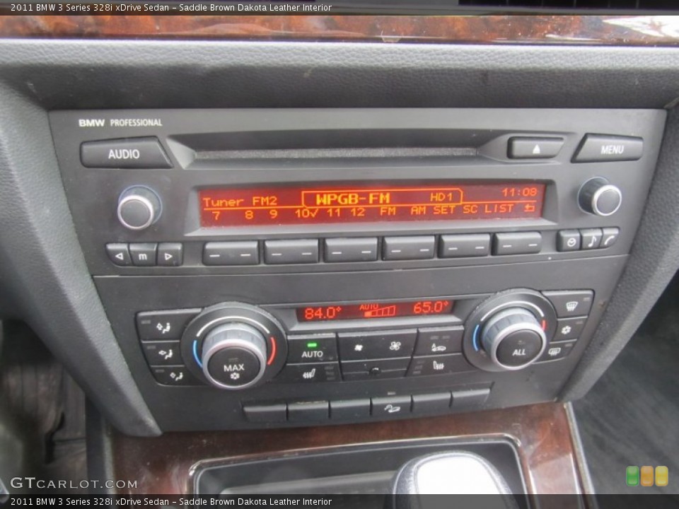 Saddle Brown Dakota Leather Interior Controls for the 2011 BMW 3 Series 328i xDrive Sedan #95119256