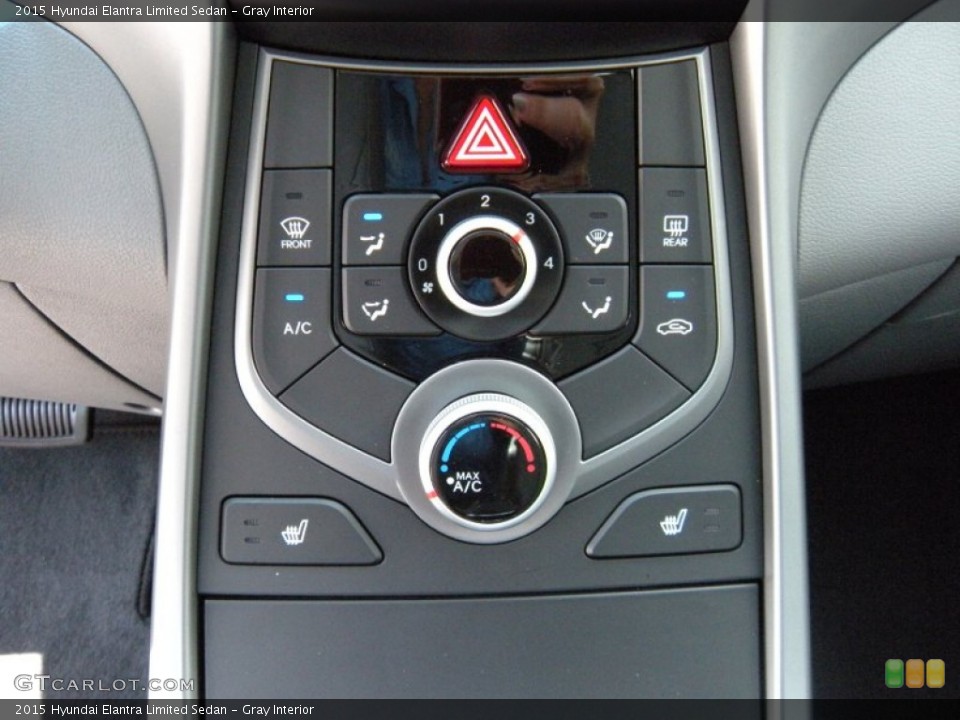 Gray Interior Controls for the 2015 Hyundai Elantra Limited Sedan #95119310