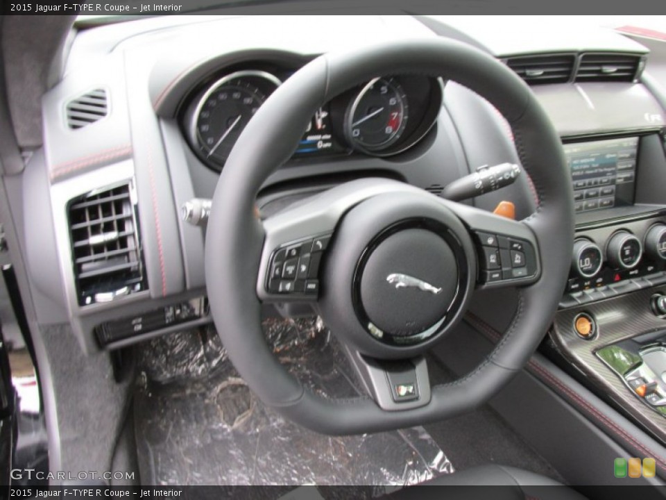 Jet Interior Steering Wheel for the 2015 Jaguar F-TYPE R Coupe #95120053