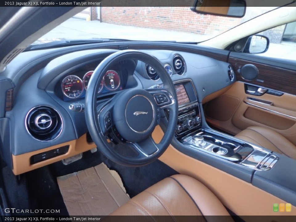 London Tan/Jet Interior Photo for the 2013 Jaguar XJ XJL Portfolio #95120252