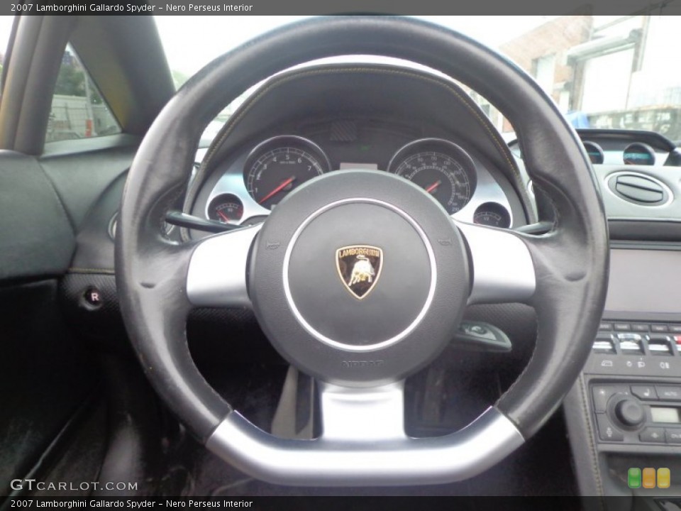 Nero Perseus Interior Steering Wheel for the 2007 Lamborghini Gallardo Spyder #95123612