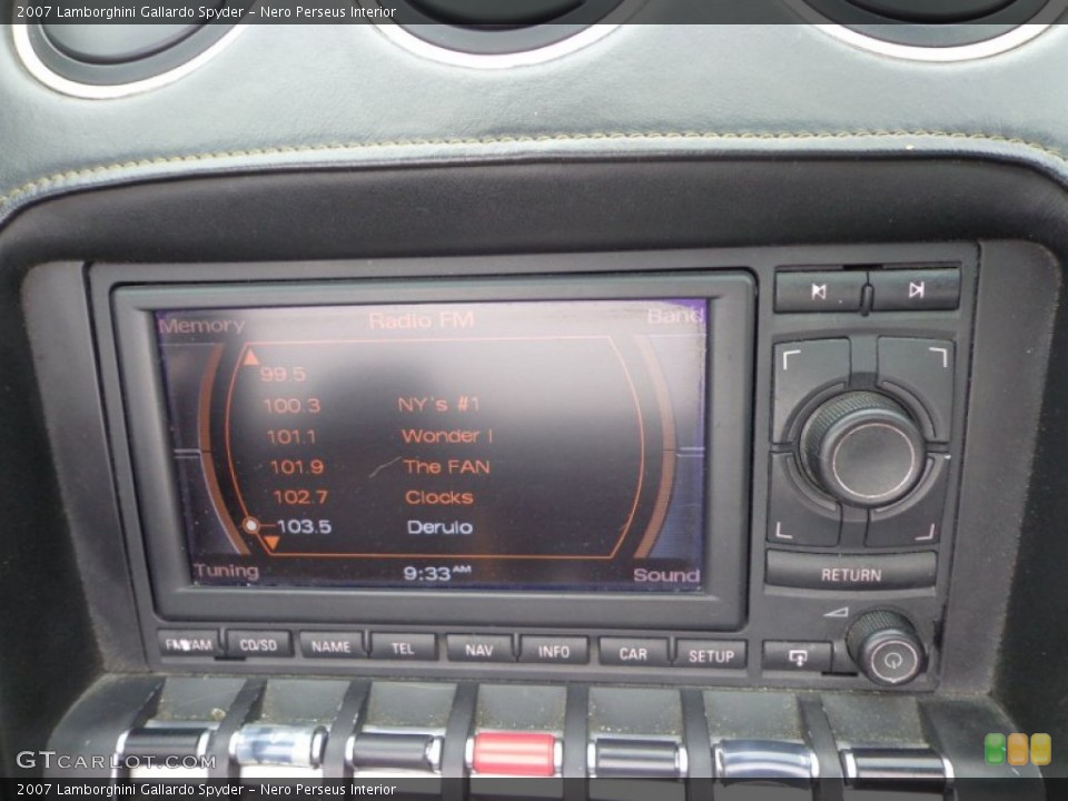 Nero Perseus Interior Controls for the 2007 Lamborghini Gallardo Spyder #95123855