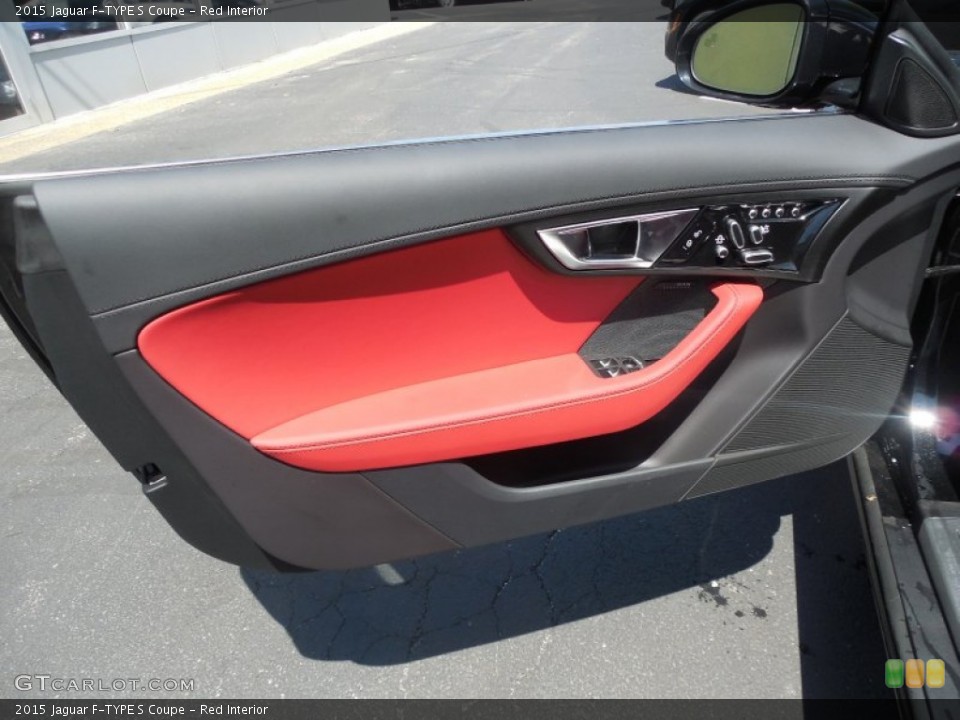 Red Interior Door Panel for the 2015 Jaguar F-TYPE S Coupe #95125403