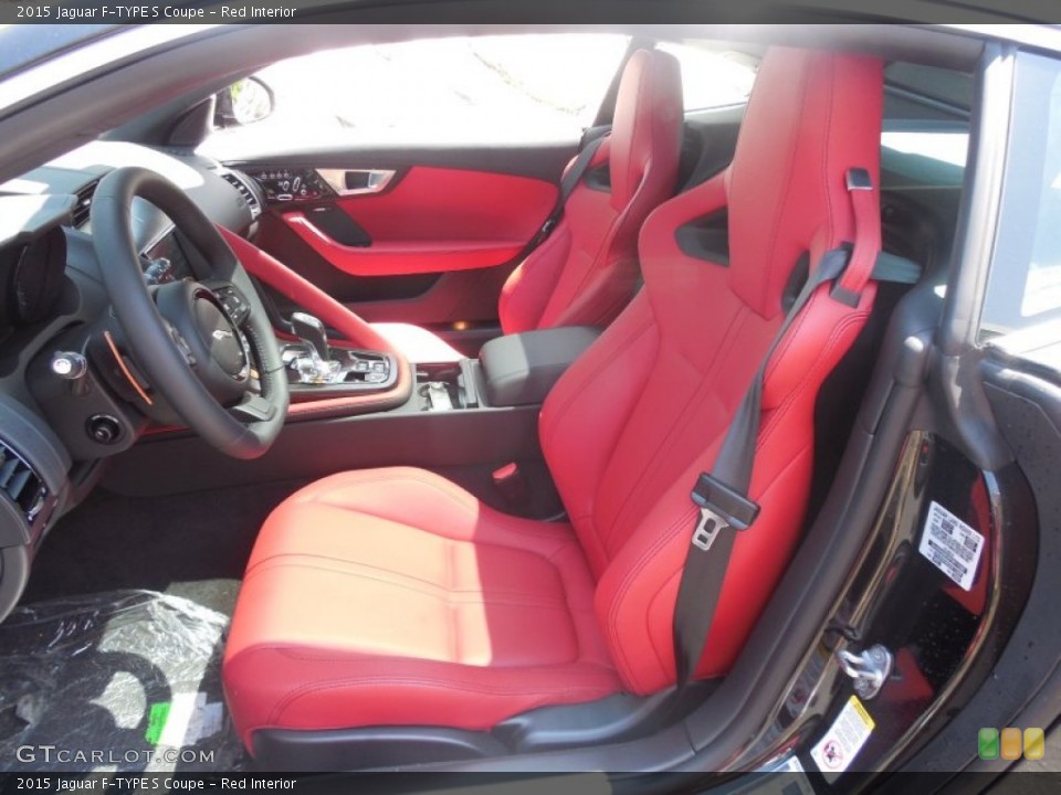 Red Interior Photo for the 2015 Jaguar F-TYPE S Coupe #95125430