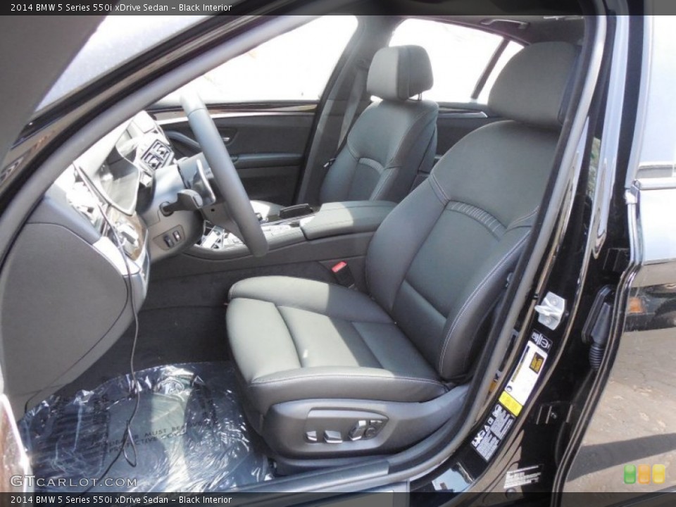 Black Interior Front Seat for the 2014 BMW 5 Series 550i xDrive Sedan #95125891