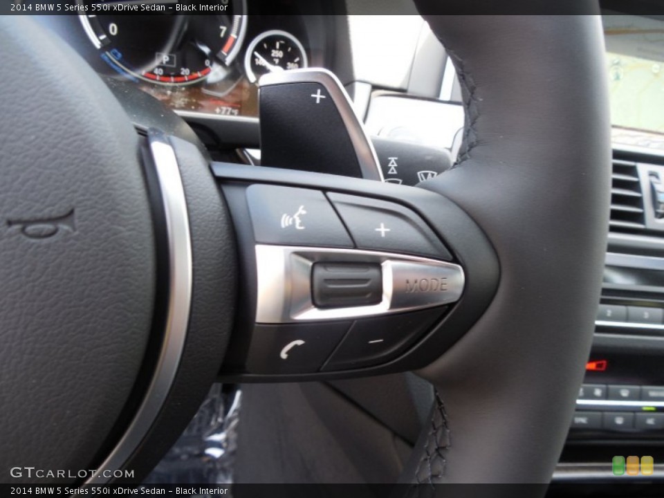 Black Interior Controls for the 2014 BMW 5 Series 550i xDrive Sedan #95126042