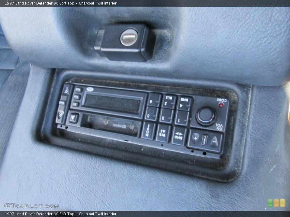 Charcoal Twill Interior Audio System for the 1997 Land Rover Defender 90 Soft Top #95130122