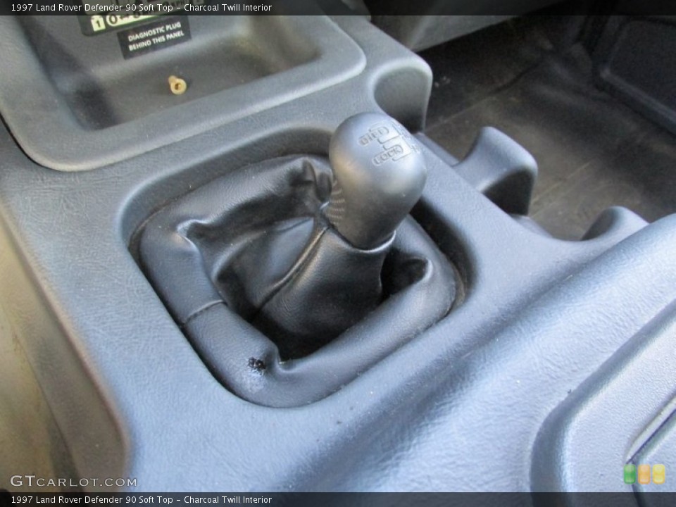 Charcoal Twill Interior Controls for the 1997 Land Rover Defender 90 Soft Top #95130143