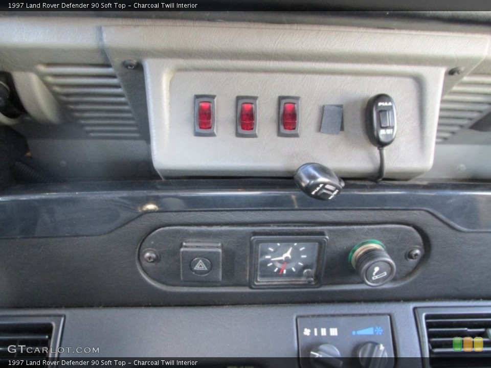 Charcoal Twill Interior Controls for the 1997 Land Rover Defender 90 Soft Top #95130164