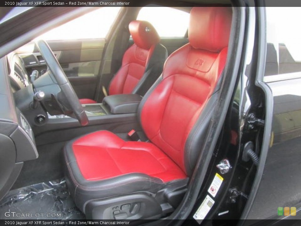 Red Zone/Warm Charcoal Interior Photo for the 2010 Jaguar XF XFR Sport Sedan #95132379