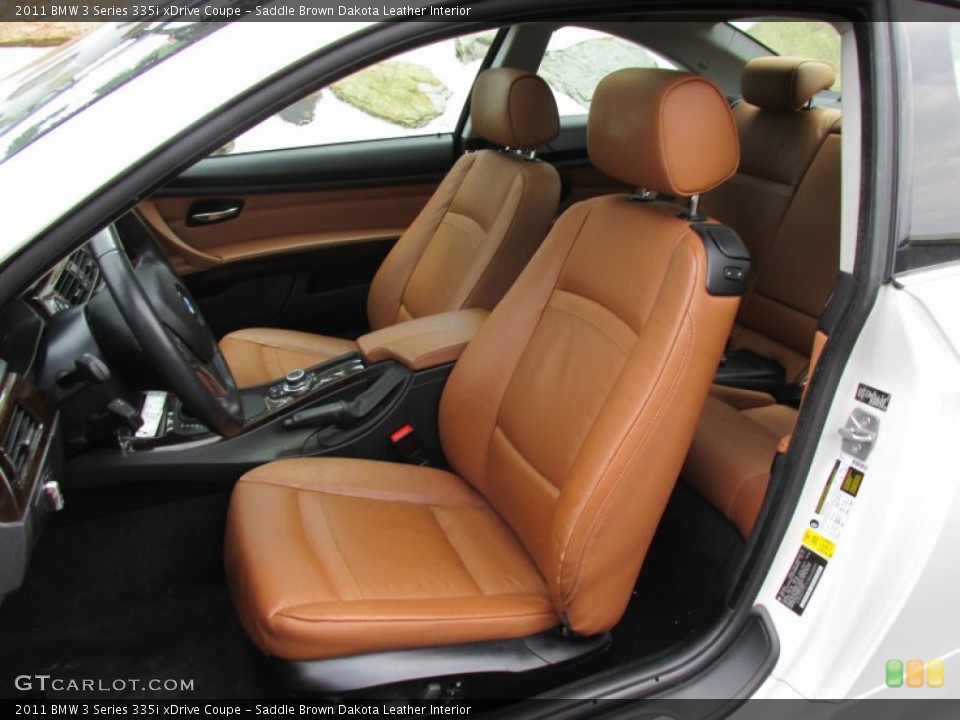Saddle Brown Dakota Leather Interior Photo for the 2011 BMW 3 Series 335i xDrive Coupe #95134262