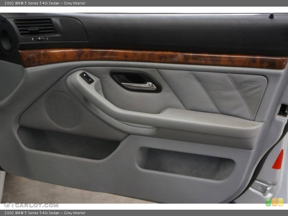 Grey Interior Door Panel for the 2002 BMW 5 Series 540i Sedan #95136221