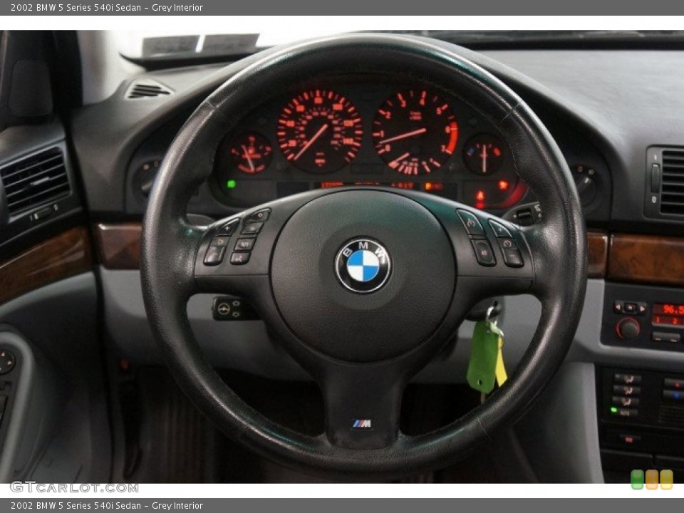Grey Interior Steering Wheel for the 2002 BMW 5 Series 540i Sedan #95136407