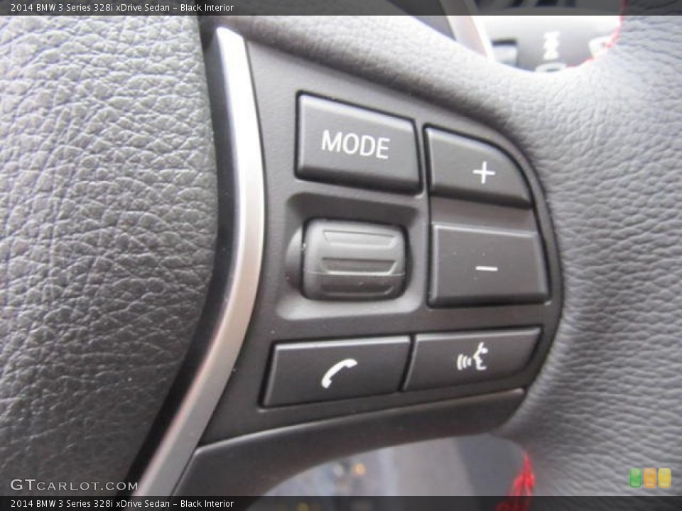 Black Interior Controls for the 2014 BMW 3 Series 328i xDrive Sedan #95136896