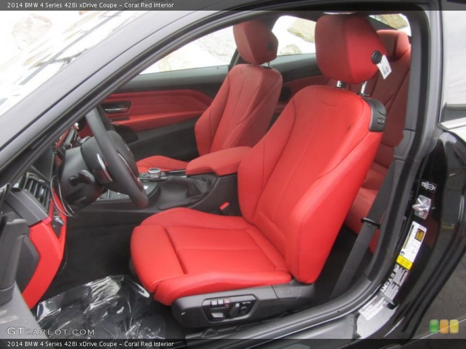 Coral Red Interior Photo for the 2014 BMW 4 Series 428i xDrive Coupe #95141651