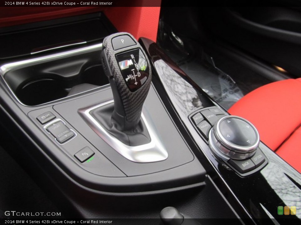 Coral Red Interior Transmission for the 2014 BMW 4 Series 428i xDrive Coupe #95141750