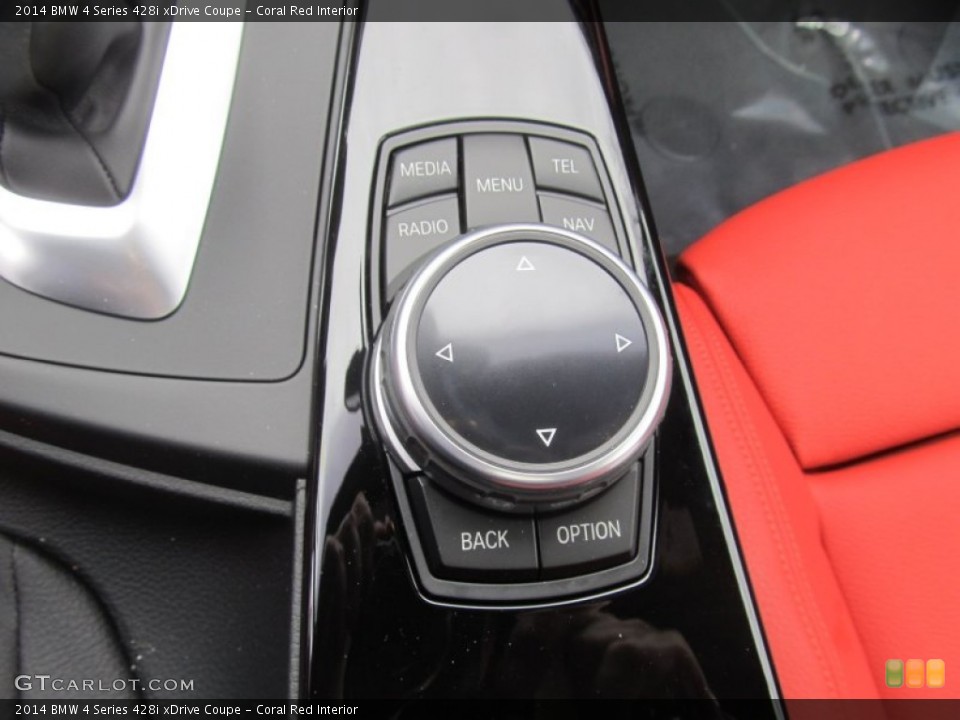 Coral Red Interior Controls for the 2014 BMW 4 Series 428i xDrive Coupe #95141774