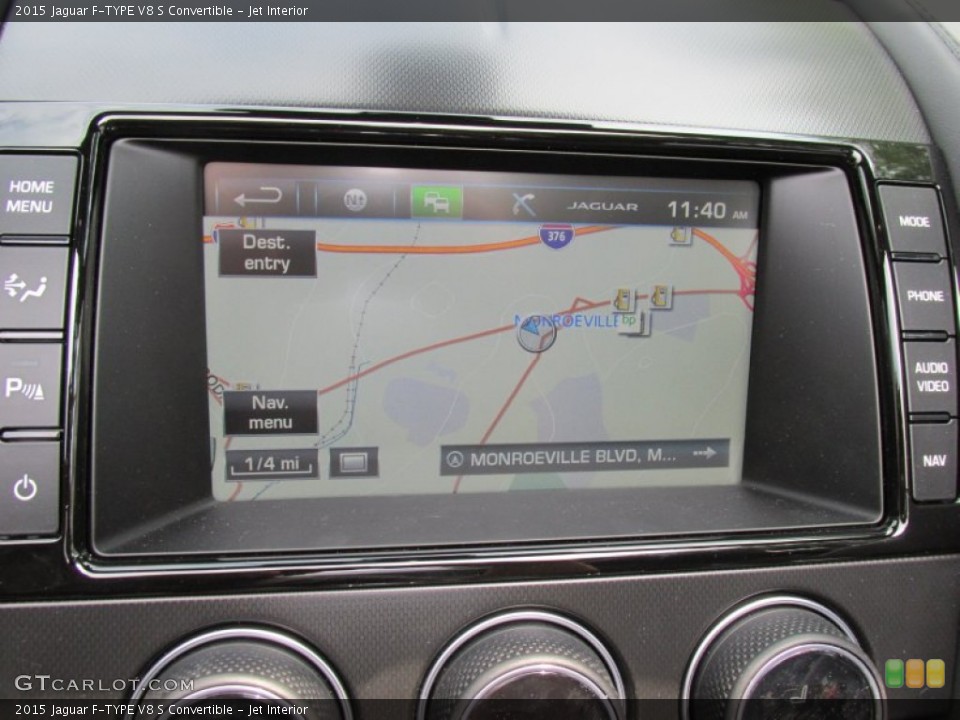 Jet Interior Navigation for the 2015 Jaguar F-TYPE V8 S Convertible #95144210