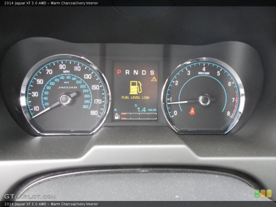 Warm Charcoal/Ivory Interior Gauges for the 2014 Jaguar XF 3.0 AWD #95147387
