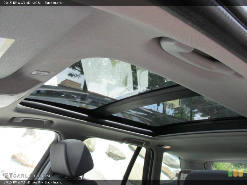 Black Interior Sunroof for the 2015 BMW X3 xDrive28i #95149126