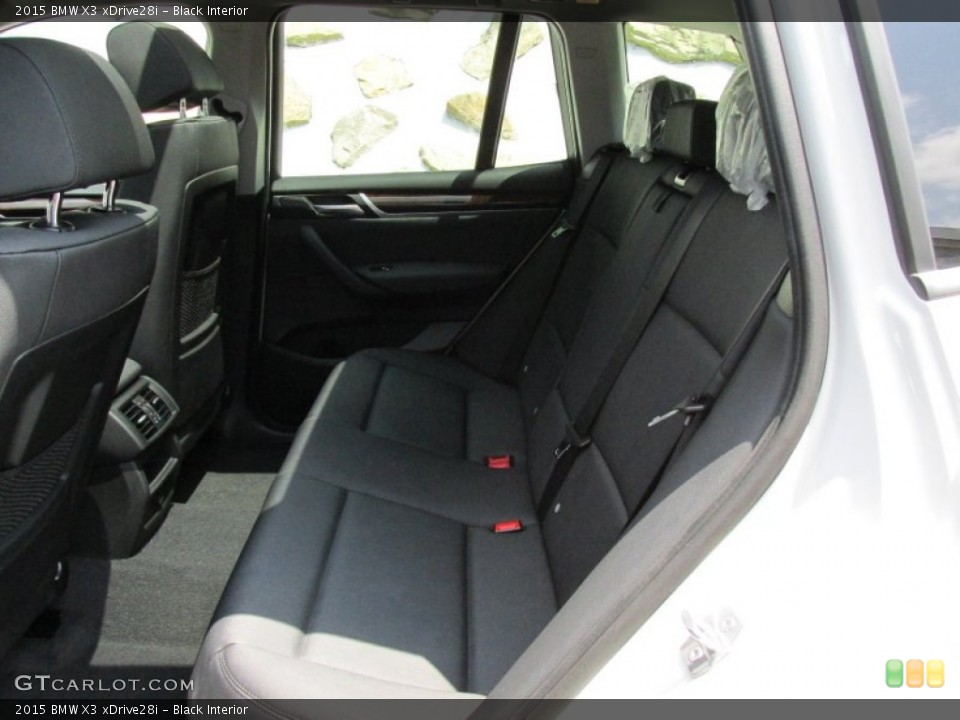 Black Interior Rear Seat for the 2015 BMW X3 xDrive28i #95149166