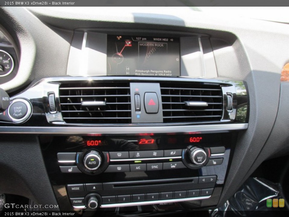 Black Interior Controls for the 2015 BMW X3 xDrive28i #95149220