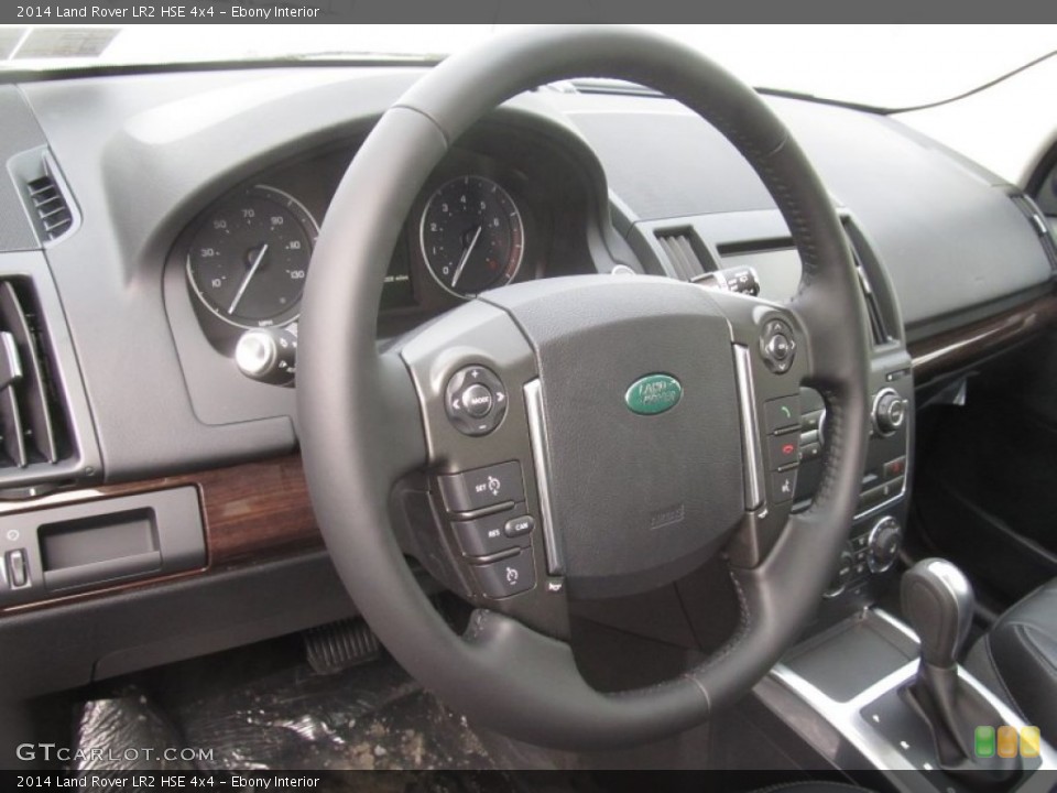 Ebony Interior Steering Wheel for the 2014 Land Rover LR2 HSE 4x4 #95149457