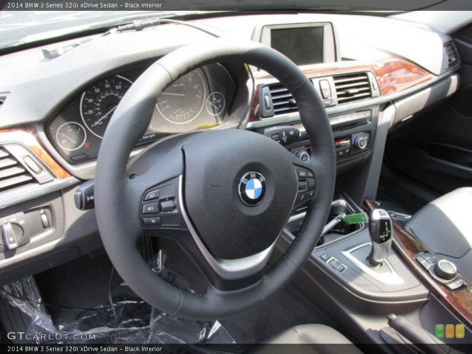 Black Interior Steering Wheel for the 2014 BMW 3 Series 320i xDrive Sedan #95152838