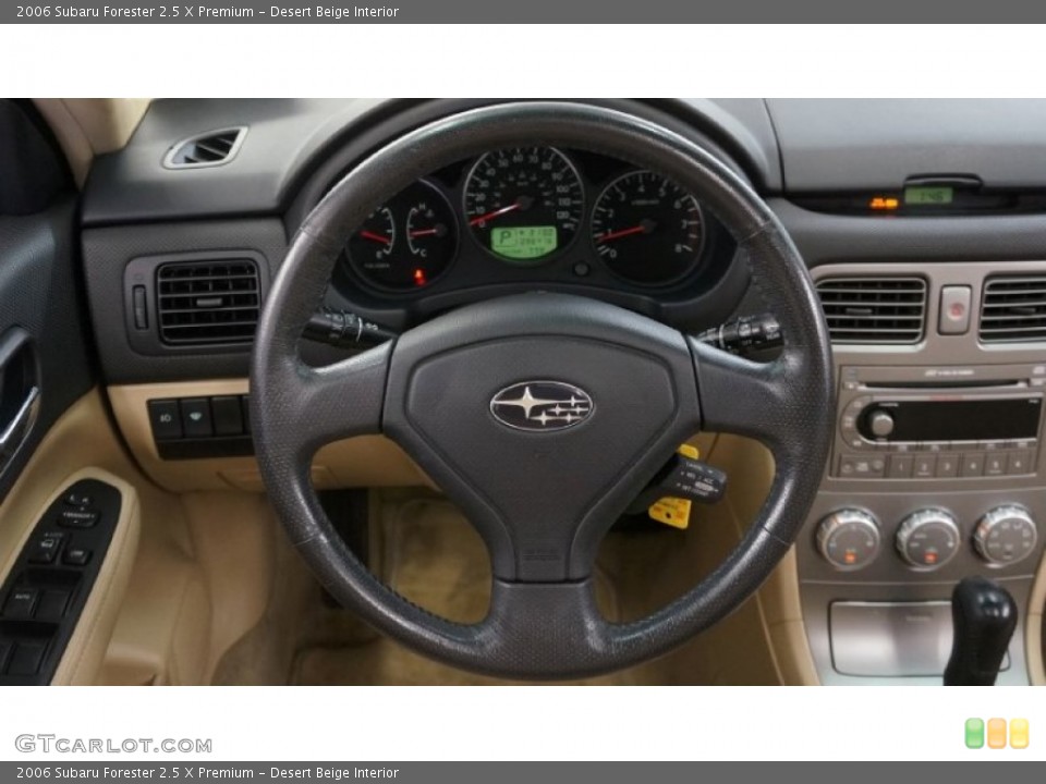 Desert Beige Interior Steering Wheel for the 2006 Subaru Forester 2.5 X Premium #95153351