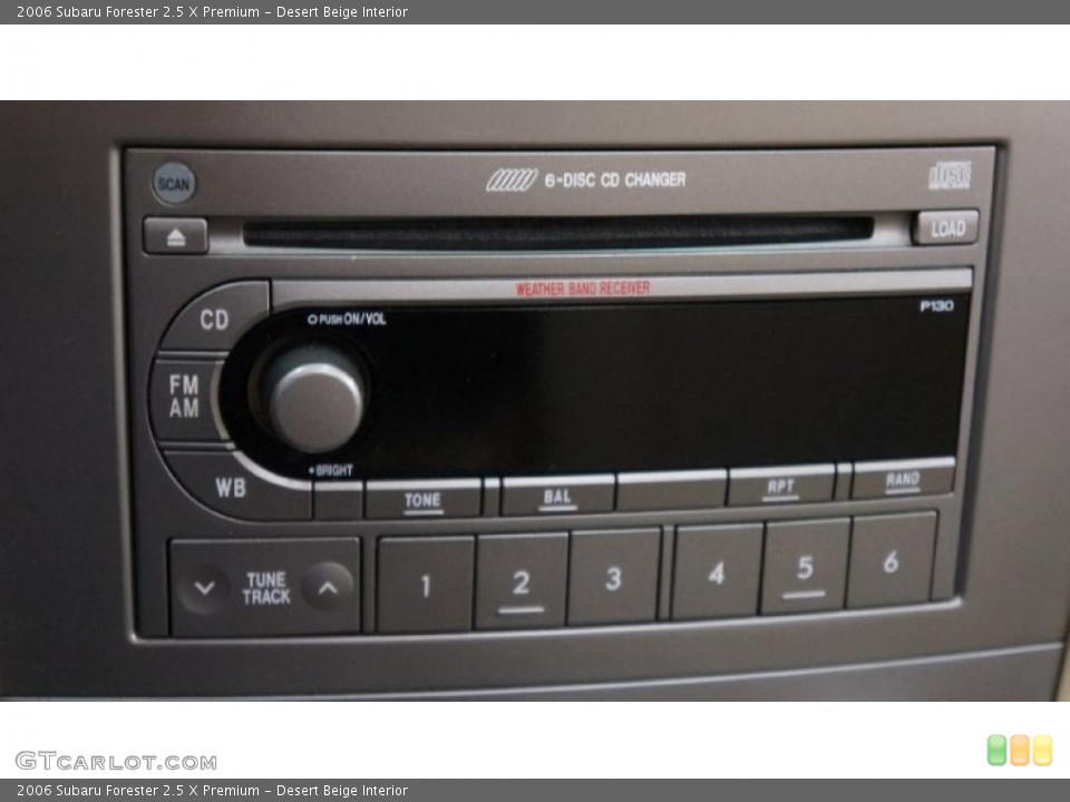 Desert Beige Interior Controls for the 2006 Subaru Forester 2.5 X Premium #95153459