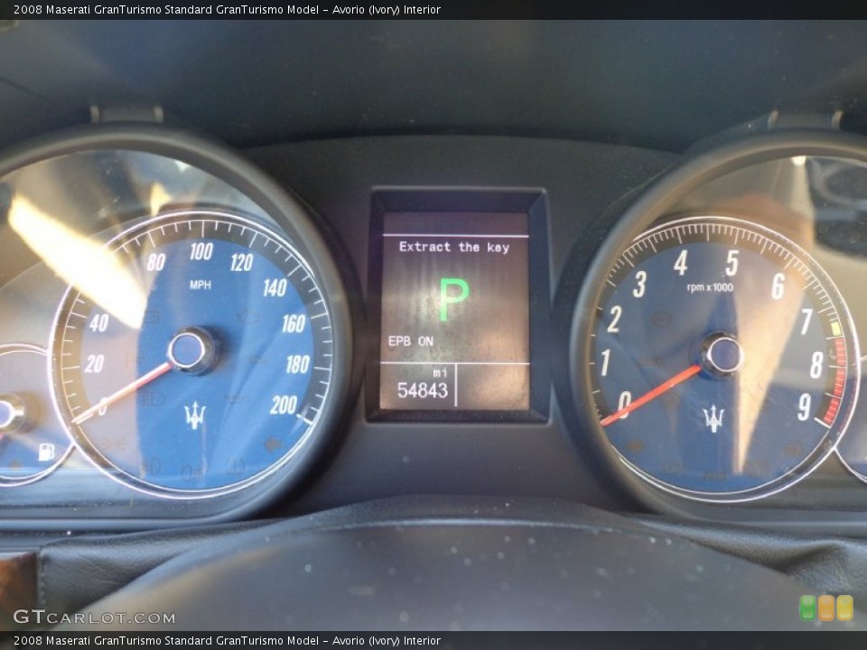 Avorio (Ivory) Interior Gauges for the 2008 Maserati GranTurismo  #95153990