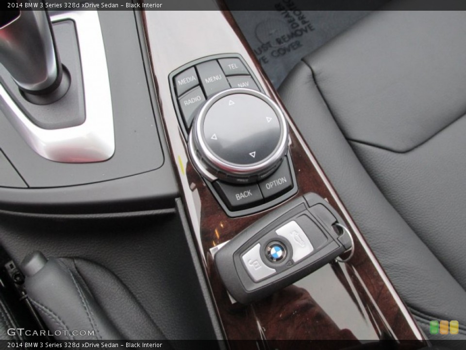 Black Interior Controls for the 2014 BMW 3 Series 328d xDrive Sedan #95156181