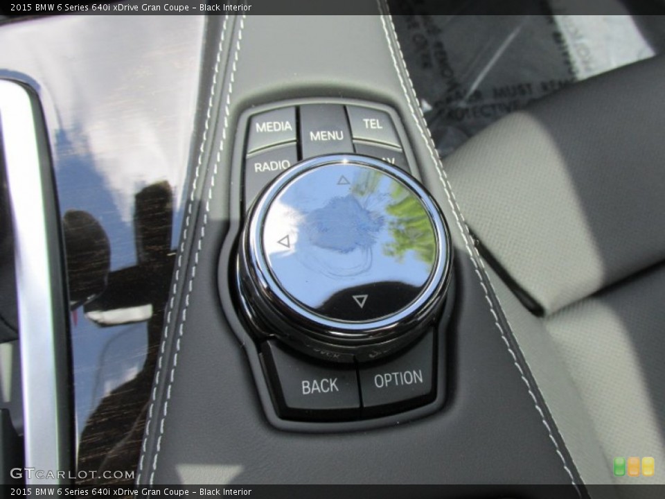 Black Interior Controls for the 2015 BMW 6 Series 640i xDrive Gran Coupe #95157080