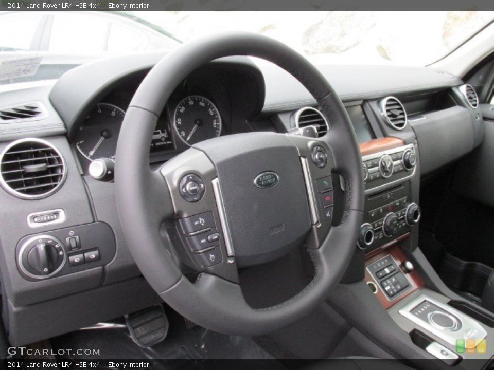 Ebony Interior Steering Wheel for the 2014 Land Rover LR4 HSE 4x4 #95158175