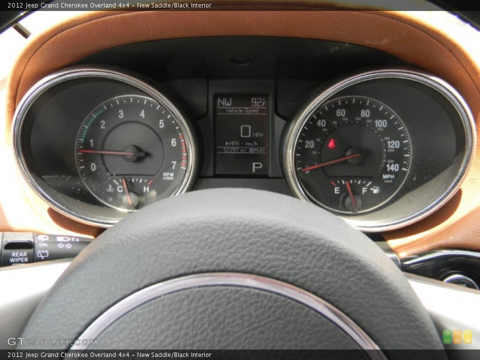New Saddle/Black Interior Gauges for the 2012 Jeep Grand Cherokee Overland 4x4 #95161664