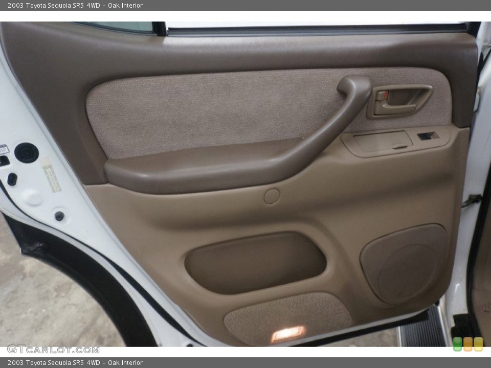 Oak Interior Door Panel for the 2003 Toyota Sequoia SR5 4WD #95166515