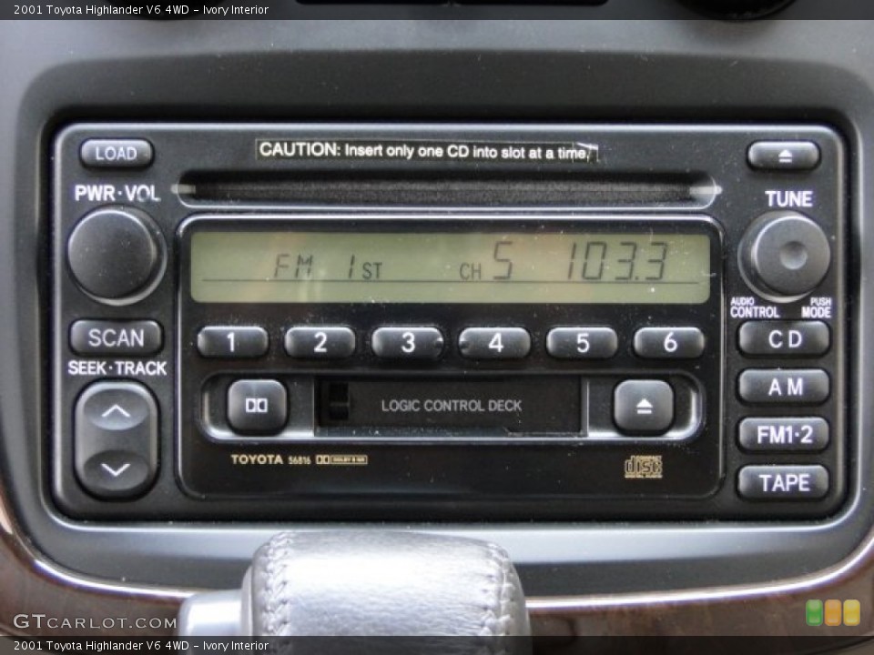 Ivory Interior Audio System for the 2001 Toyota Highlander V6 4WD #95174223