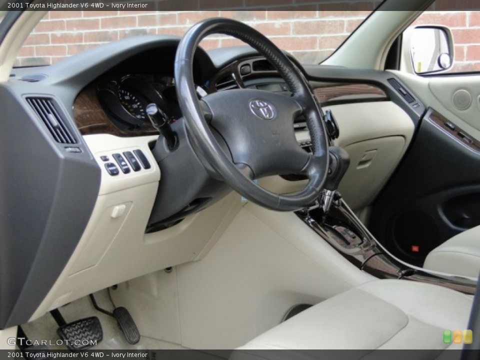 Ivory Interior Dashboard for the 2001 Toyota Highlander V6 4WD #95174606