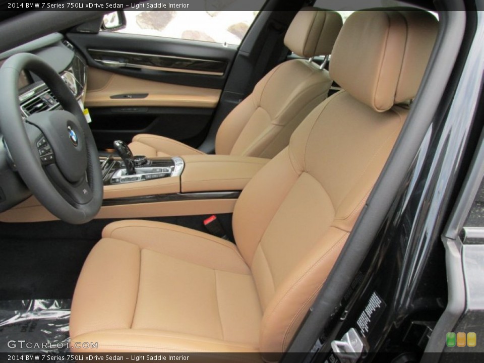Light Saddle Interior Front Seat for the 2014 BMW 7 Series 750Li xDrive Sedan #95178846