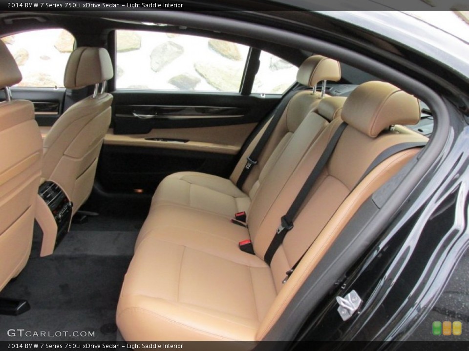 Light Saddle Interior Rear Seat for the 2014 BMW 7 Series 750Li xDrive Sedan #95178878
