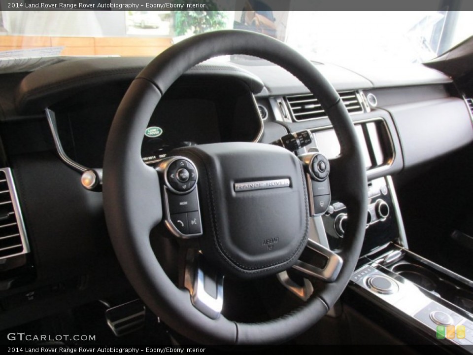 Ebony/Ebony Interior Steering Wheel for the 2014 Land Rover Range Rover Autobiography #95180474