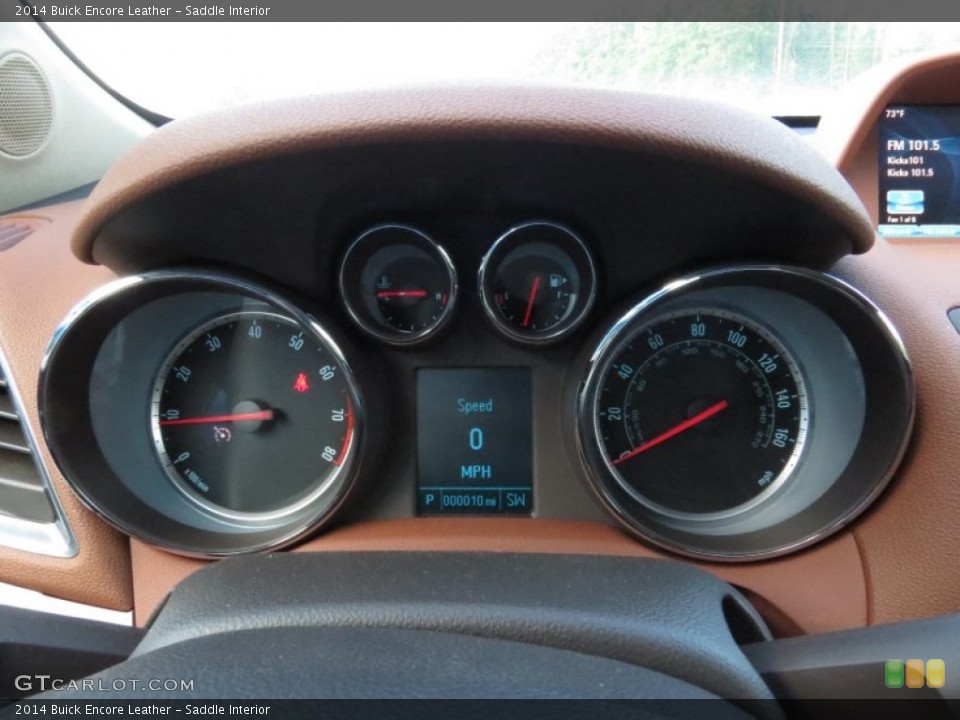 Saddle Interior Gauges for the 2014 Buick Encore Leather #95182149
